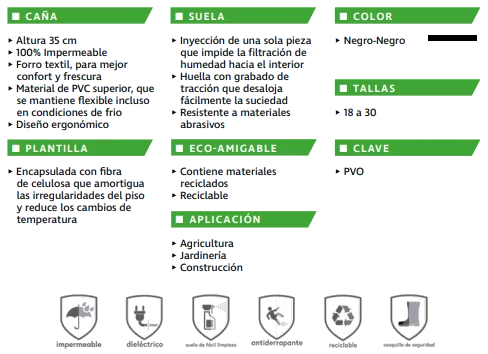 Botas de Hule Premium Pro Rubber — Industrial y Químico (Maxilight, Industrial) — vista 2
